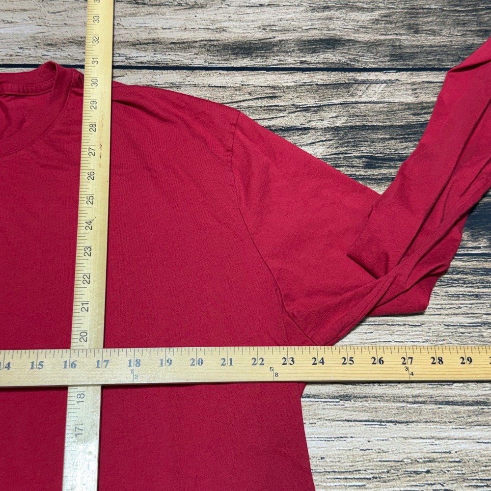 Apple Long Sleeve T-Shirt Mens XLT Red Crew Neck Tech Employee Genius Bar - Picture 6 of 6